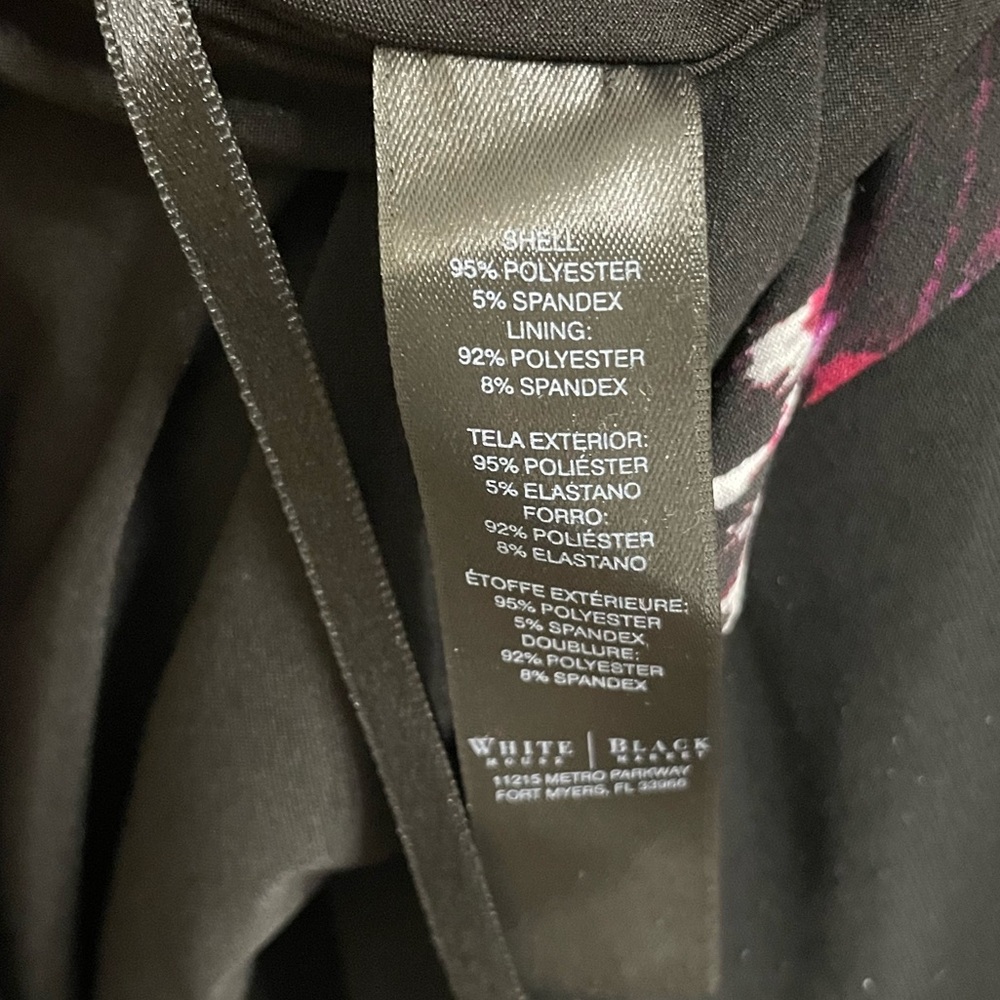 WHBM Black and Purple Lined Dress. Small. - Picture 7 of 9